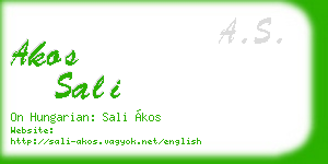 akos sali business card